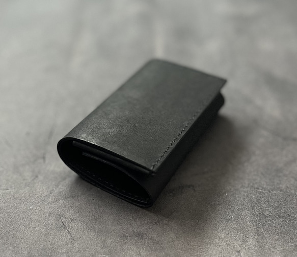 マネークリップ【黒桟革×マルゴー】　ブラック　マルゴー マネークリップ【黒桟革×マルゴー】 ブラック マルゴー 財布