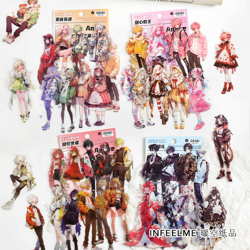 246f コラージュ シール 素材 コレクション 海外 4種セット シール