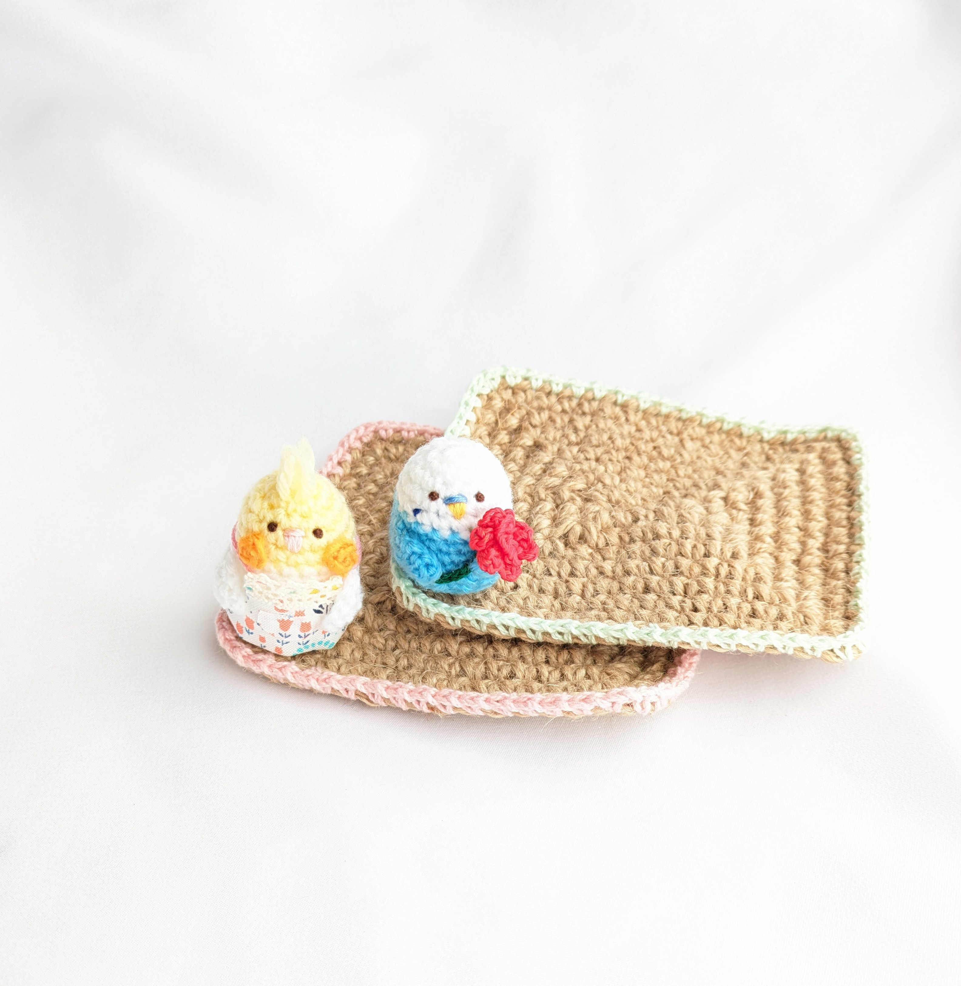 ハンドメイド　オーダー受付ページ　　♡ひょっこりインコ　パネル♡