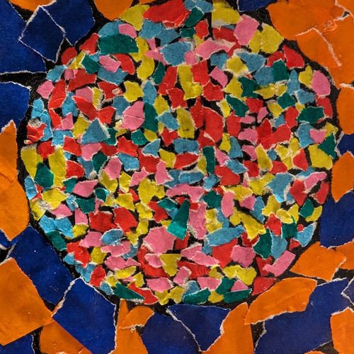 ちぎり絵 まる〜いやつ その他アート 苗屋🌱 通販 17500462｜Creema