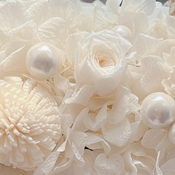 【結婚祝いに♡】花と貝殻のフォトフレーム 2枚目の画像