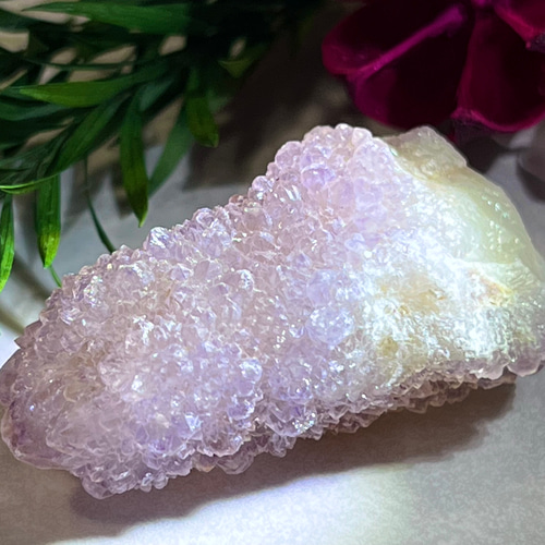 トライゴーニック✨　虹入り　カクタスアメジスト　サボテン水晶　ラフストーン　原石 精霊を呼ぶ石✨カクタスアメジストサボテン水晶ラフストーン原石