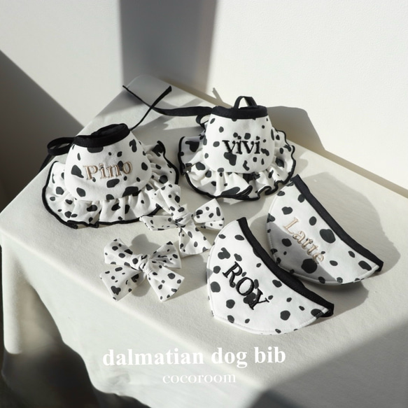 dalmatian dog bib(normal) 1枚目の画像