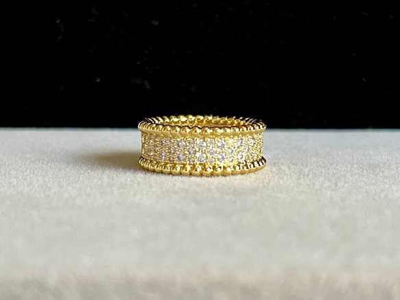 11号】幅広エタニティリングYG 指輪・リング Happy Clover 通販