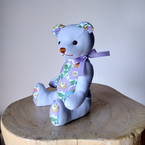 ラベンダーベア テディベア ぬいぐるみ 海外作家様 くま ハンドメイド