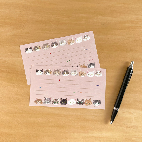 猫の一筆箋6種類フルセット 4枚目の画像