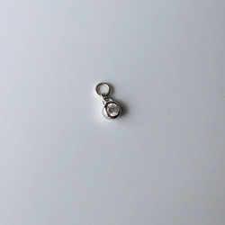 《 イヤーカフ用カスタムパーツ 》キュービックジルコニア 925silverチャーム 【 CZ3-K-SV】 2枚目の画像