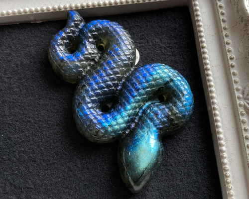 ✨蛇 彫刻アクアマリン✨とカイヤナイトシリカ 【公式通販】