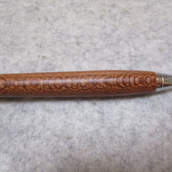 レースウッド　斑紋杢　キヌカオイル仕上げ　木軸シャープペンシル(ボールペン)　希少材 8枚目の画像
