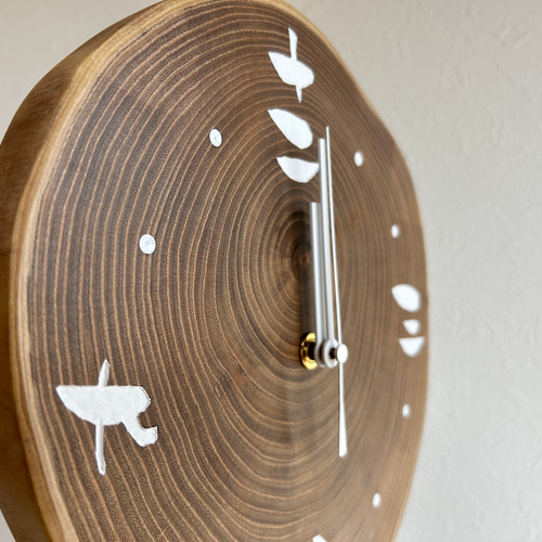 掛け時計　エンジュ MoCLOCK】エンジュの時計 カラフルなインデックス 壁掛OK