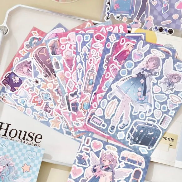 デコ缶ケース』sticker 文房具 小物 トレカ 台湾 コレクト
