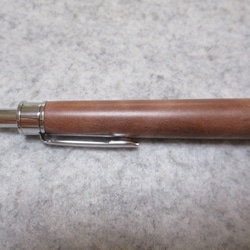山桃　縮み杢　椿油仕上げ　木軸シャープペンシル(ボールペン)　希少材 6枚目の画像