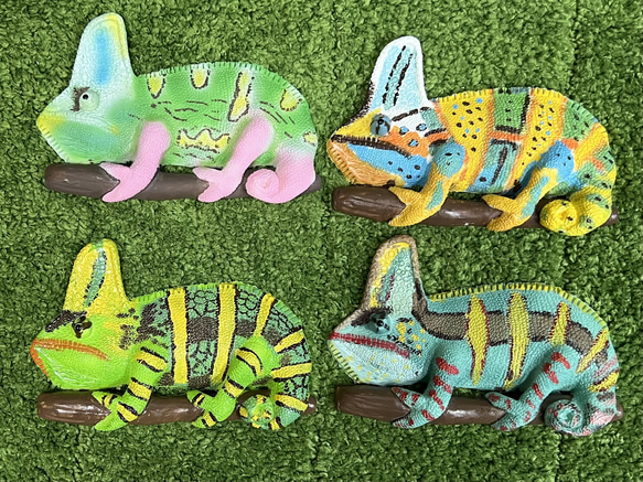 金木工房 カメレオン の 置き物 キーホルダー パロサント 7f030fa6a43c1e786c96fbc6486431