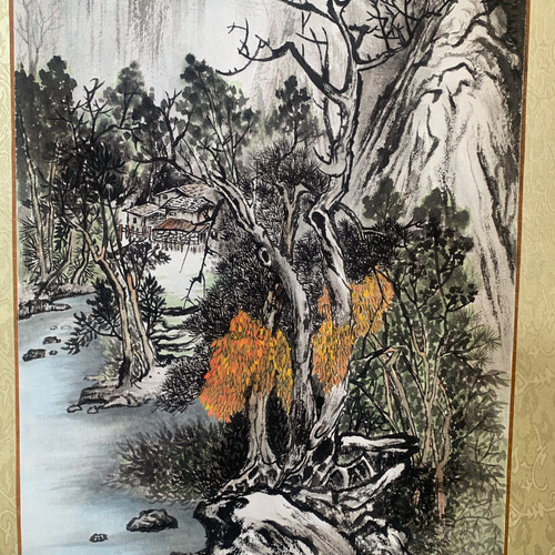 山水 水墨画 絵画 掛け軸 伝統山水 風景画 滝 絵画 こたつ 通販 山水 水墨画 絵画 掛け軸 伝統山水 風景画 滝 絵画 こたつ 通販