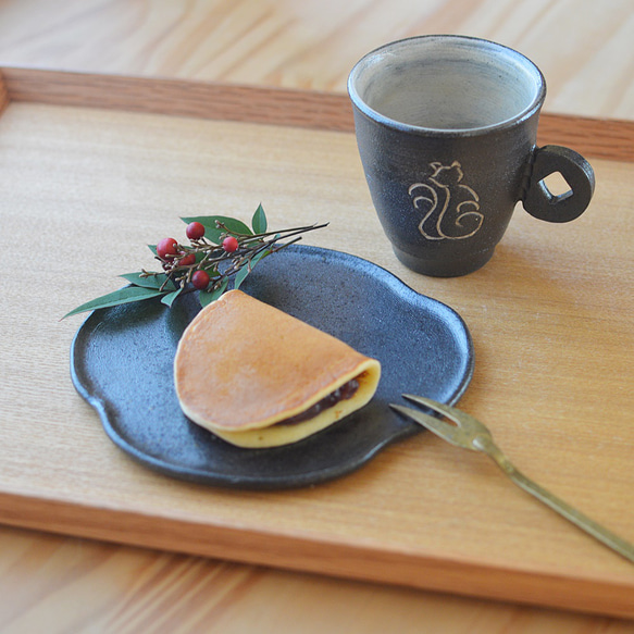 コーヒーカップ（猫）／焼き〆陶器（食洗機ＯＫ） 8枚目の画像