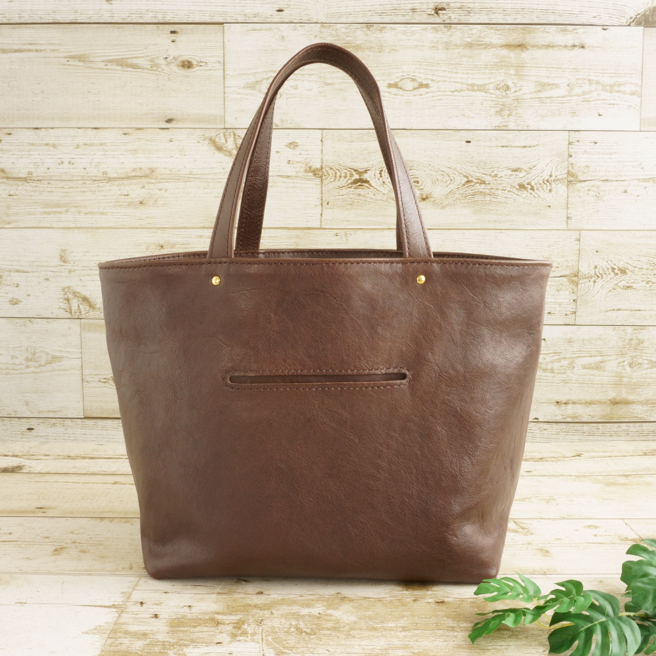 ハンドメイド　本革　トートバック　クリーマー　ブラウン　★新品／未使用品★