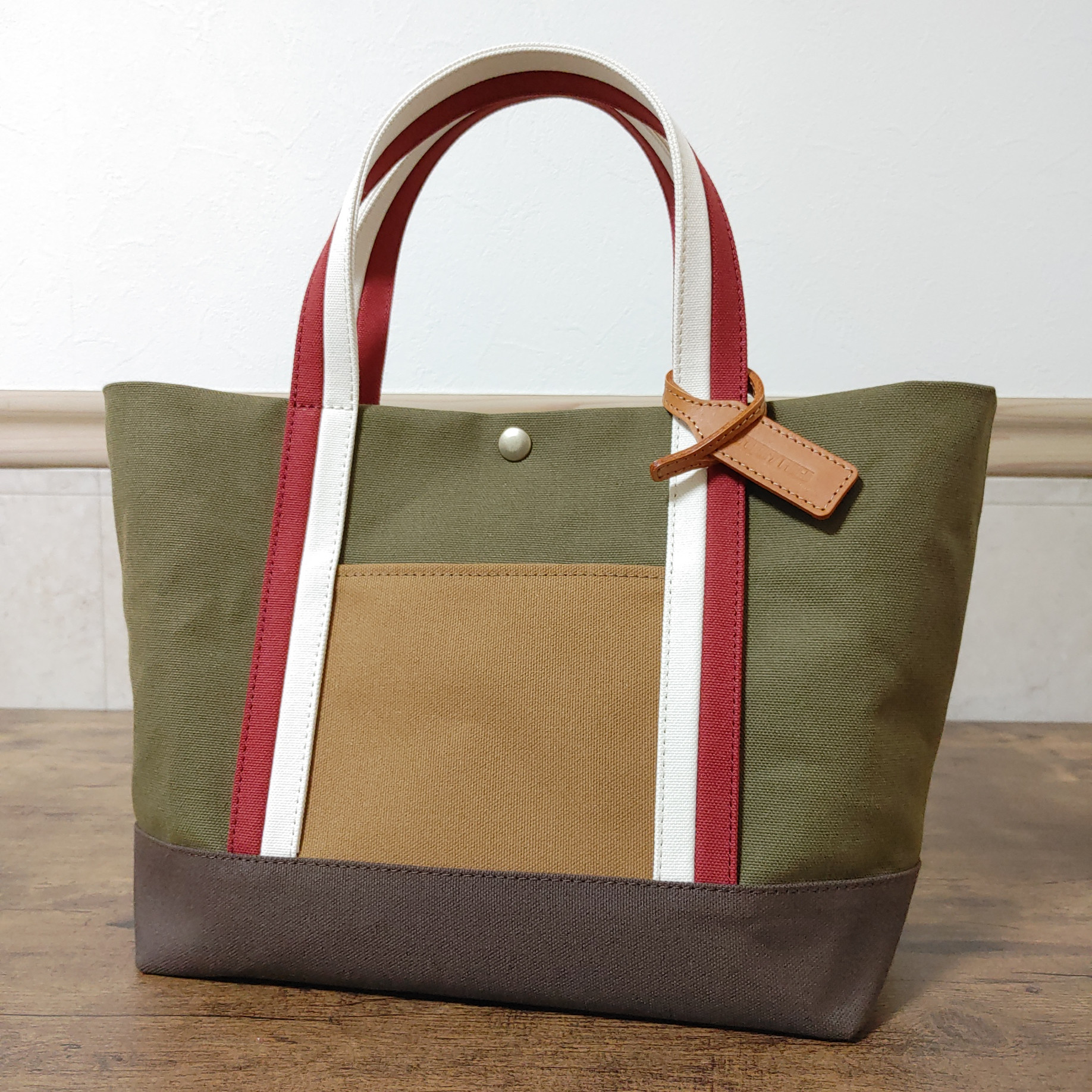 帆布トートバッグ Style5『Royal khaki』