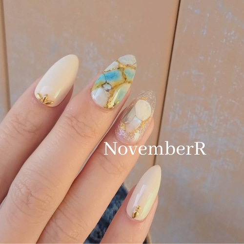 LA407☆リゾート風ニュアンスネイルチップ ネイルチップ（つけ爪