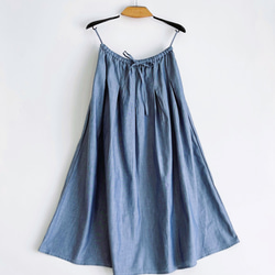 ロングプリーツスカート　* Linen Denim * 8枚目の画像