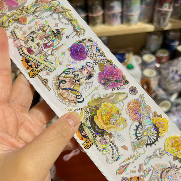 海外マスキングテープ 薔薇 花等 切り売り 人物 装飾マステ
