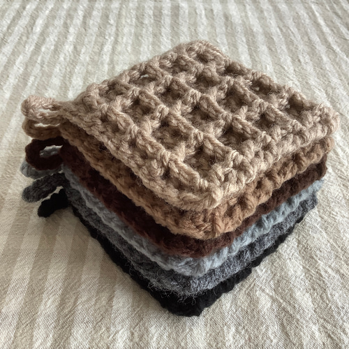 アクリルたわし ワッフル 6個セット その他キッチン小物 a*choco 通販