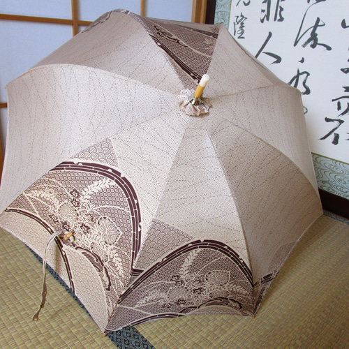 大島紬の着物から日傘（傘袋付き） 傘・日傘 MICHI 通販
