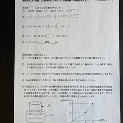 中学受験 　実践女子学園中学校　2025年新合格への算数と分析理科プリント 4枚目の画像