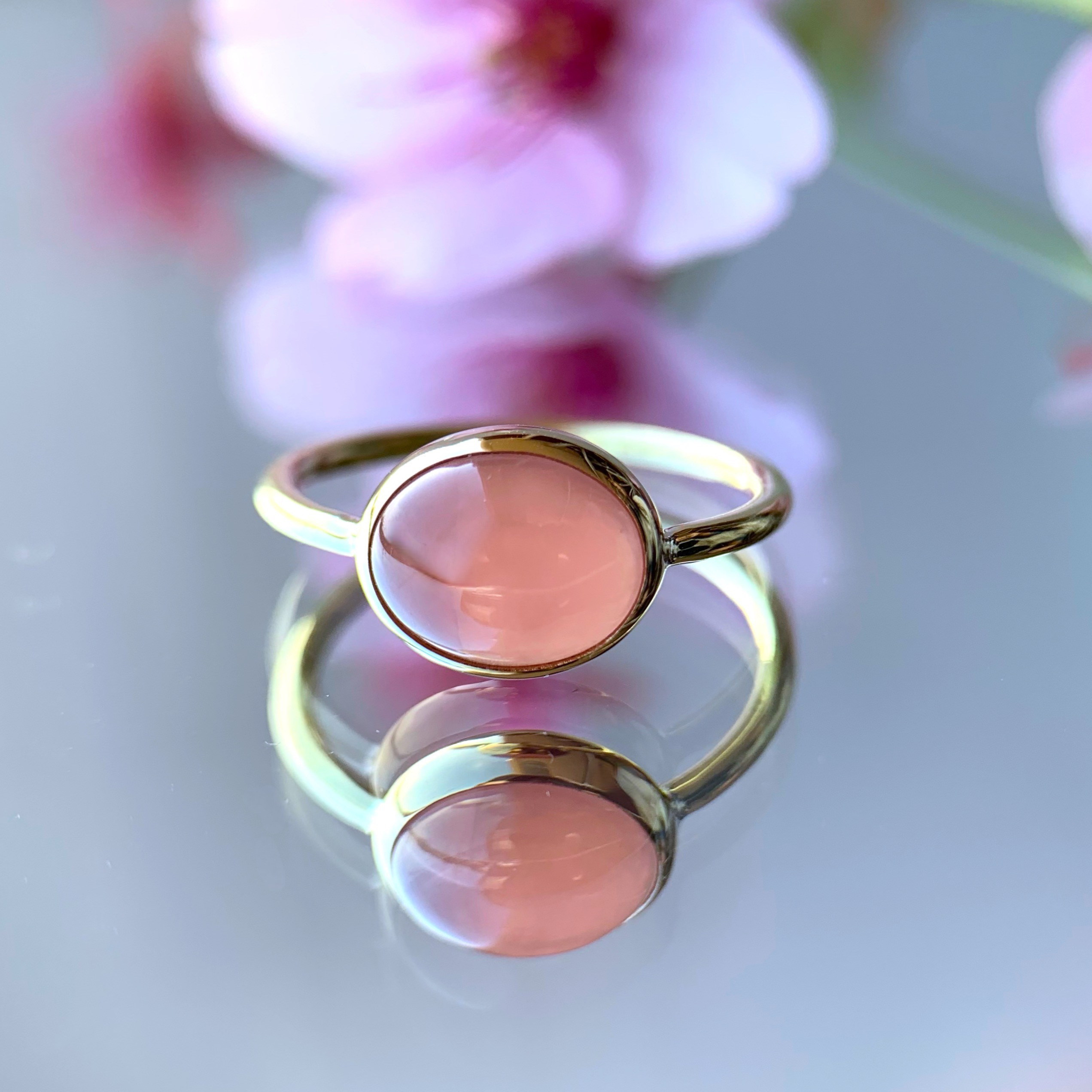 【受注制作】インカローズ リング（真鍮・シルバー）