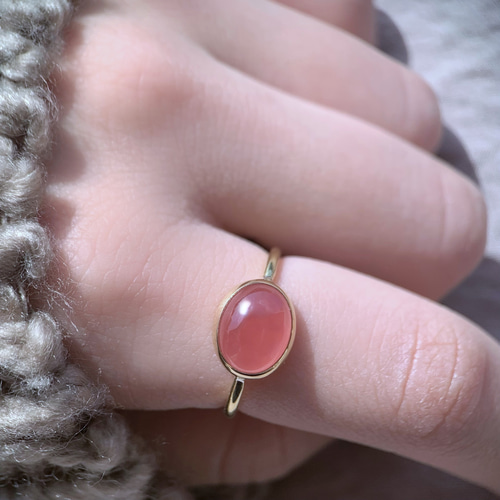 受注制作】インカローズ リング（真鍮・シルバー） 指輪・リング