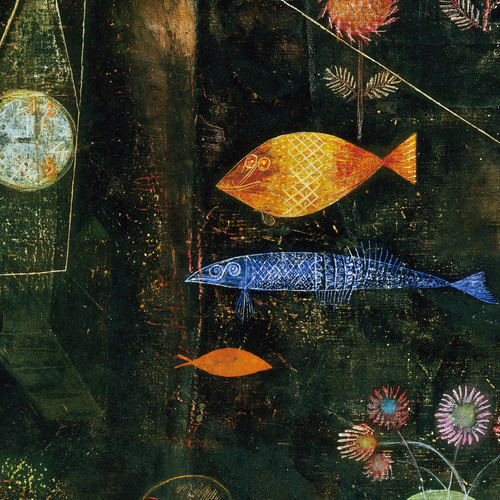 パウル・クレー Fish magic 魚の魔法 アートポスター モダン 名画 絵画