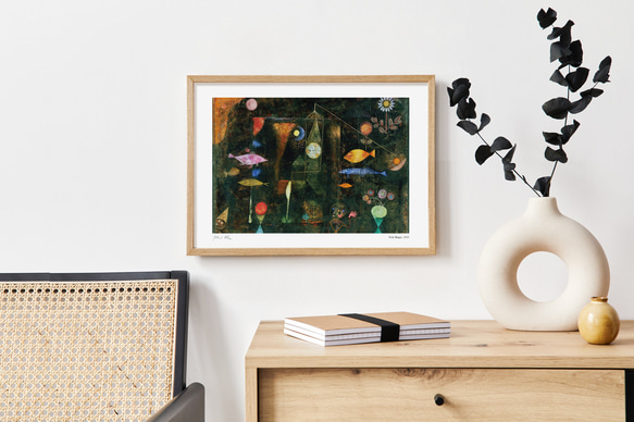 パウル・クレー Fish magic 魚の魔法 アートポスター モダン 名画 絵画 アートパネル AP302 3枚目の画像