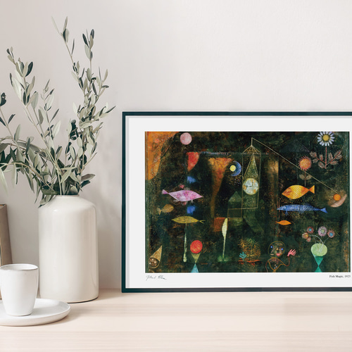 パウル・クレー Fish magic 魚の魔法 アートポスター モダン 名画 絵画