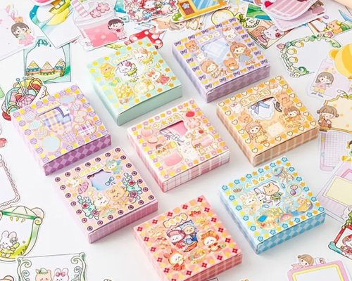 送料無料】韓国付箋ステッカー ♡⃛ 8枚1セット その他素材 Atelier