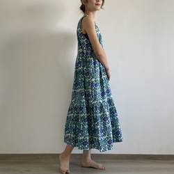 【120cm丈】Jumper dress | Green Garden 4枚目の画像