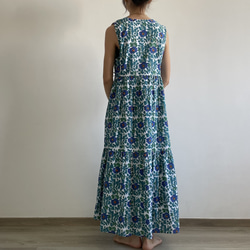 【130cm丈】Jumper dress | Green Garden 3枚目の画像