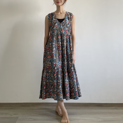 【120cm丈】Jumper dress | Navy Garden 2枚目の画像