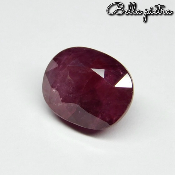 特大！5.45ct★天然ルビー アフリカ産 コランダム オーバル ルース レッド Ruby 裸石 宝石 天然石 39 2枚目の画像