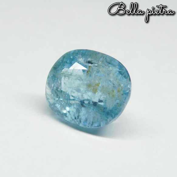 2.92ct★非加熱☆天然アクアマリン ブラジル産 オーバル ルース Aquamarine 裸石 宝石 天然石 44 2枚目の画像