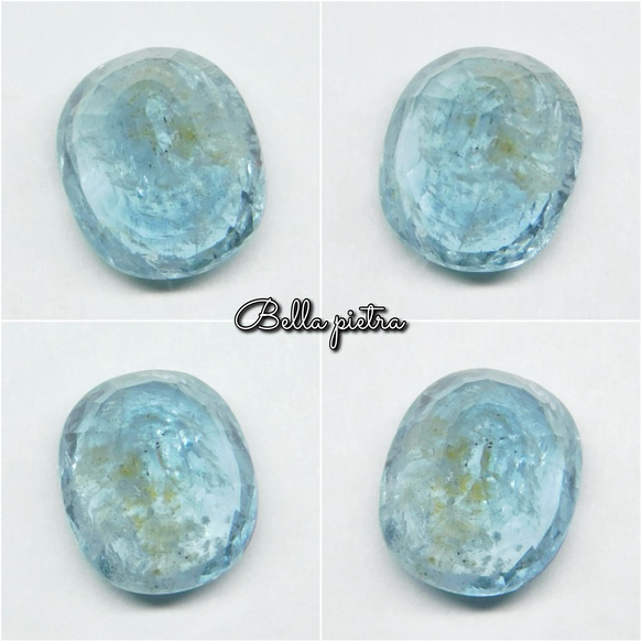 2.92ct★非加熱☆天然アクアマリン ブラジル産 オーバル ルース Aquamarine 裸石 宝石 天然石 44 10枚目の画像