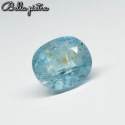 2.92ct★非加熱☆天然アクアマリン ブラジル産 オーバル ルース Aquamarine 裸石 宝石 天然石 44 3枚目の画像