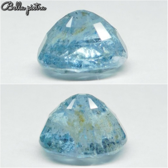 2.92ct★非加熱☆天然アクアマリン ブラジル産 オーバル ルース Aquamarine 裸石 宝石 天然石 44 8枚目の画像