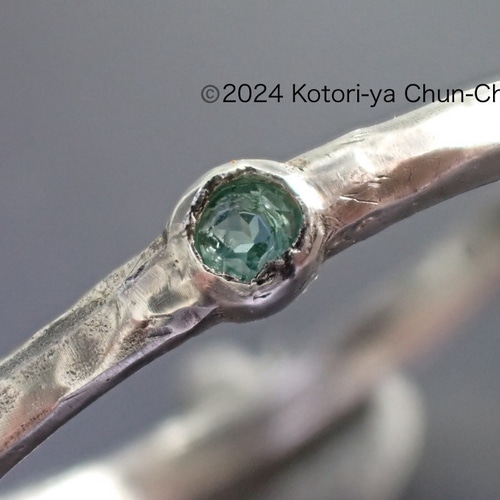 パライバよりも美しい】ラグーントルマリン・シルバーリング【Nereus  