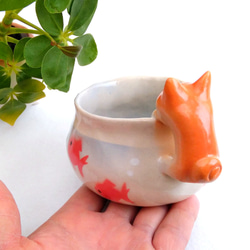 柴犬・金魚鉢マグカップ２５０ｍｌ　犬の陶器　＊受注制作 6枚目の画像