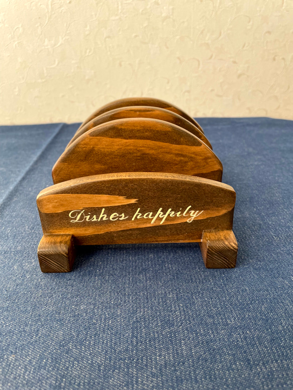 カッティングボードスタンド（ブラウン）】まな板スタンド 木製 防水