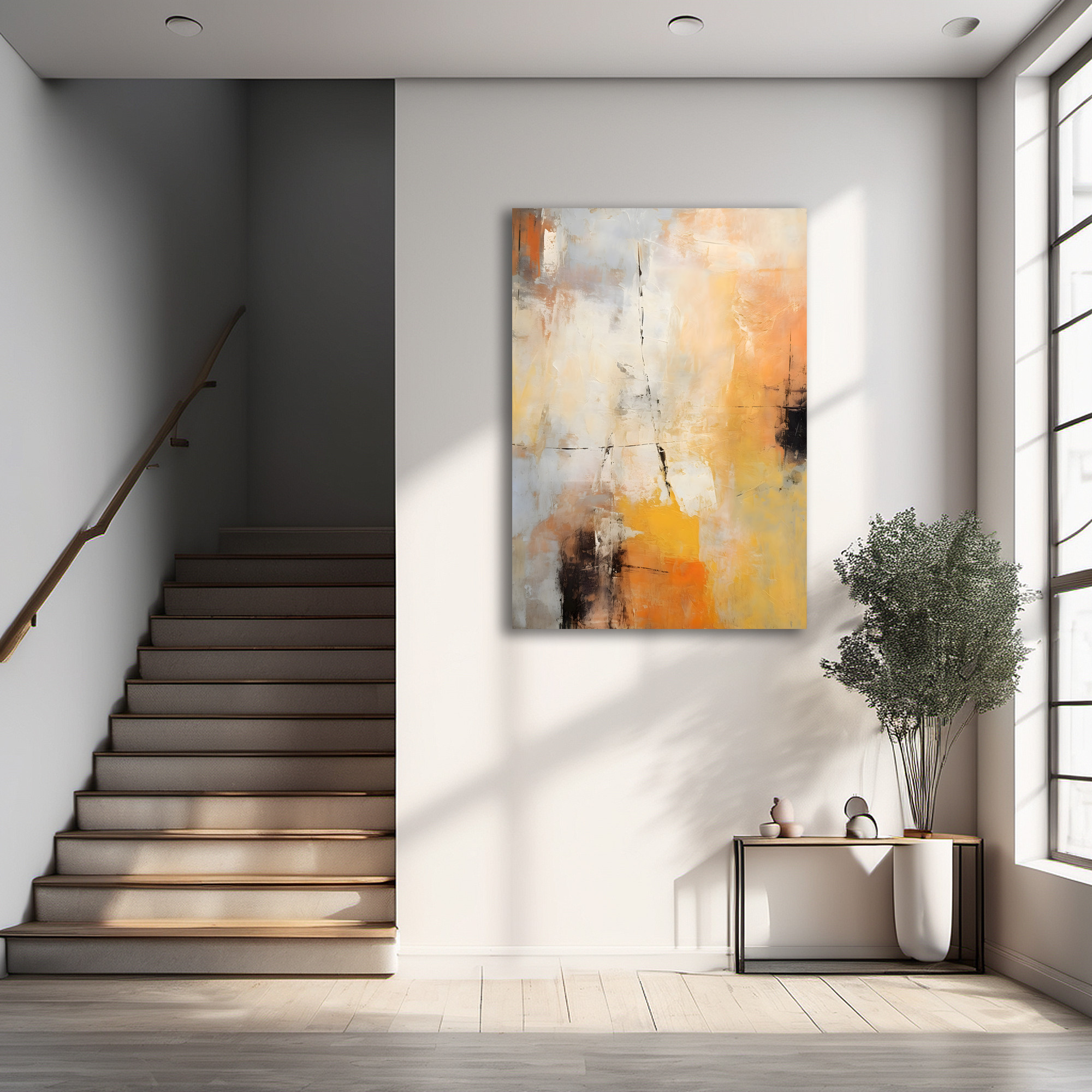 10070【無框畫】抽象畫-油畫/掛畫/商店裝飾畫/室內設計/民宿佈置畫