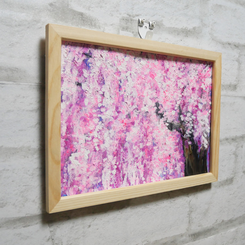 油絵 油彩 油彩画 絵 絵画【桜】 絵画 HR 通販 17503664｜Creema
