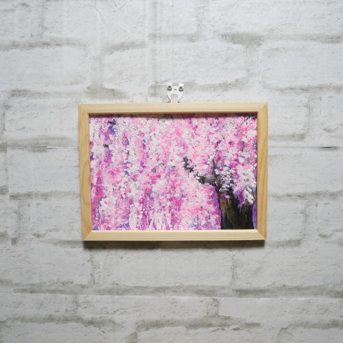 油絵 油彩 油彩画 絵 絵画【桜】 絵画 HR 通販 17503664｜Creema