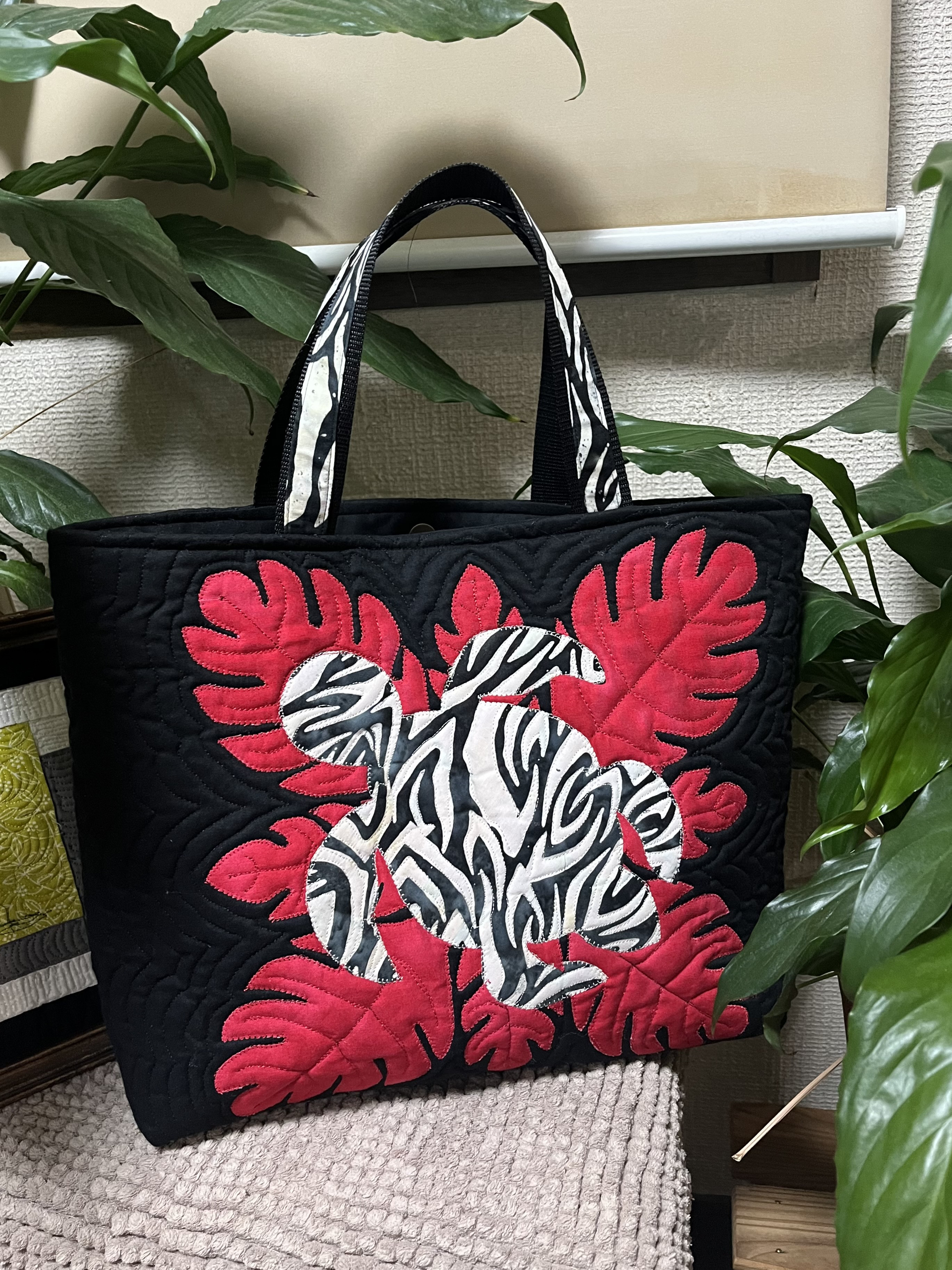 ハワイアンキルト トートバッグ パッチワーク ハワイアンキルトバッグ