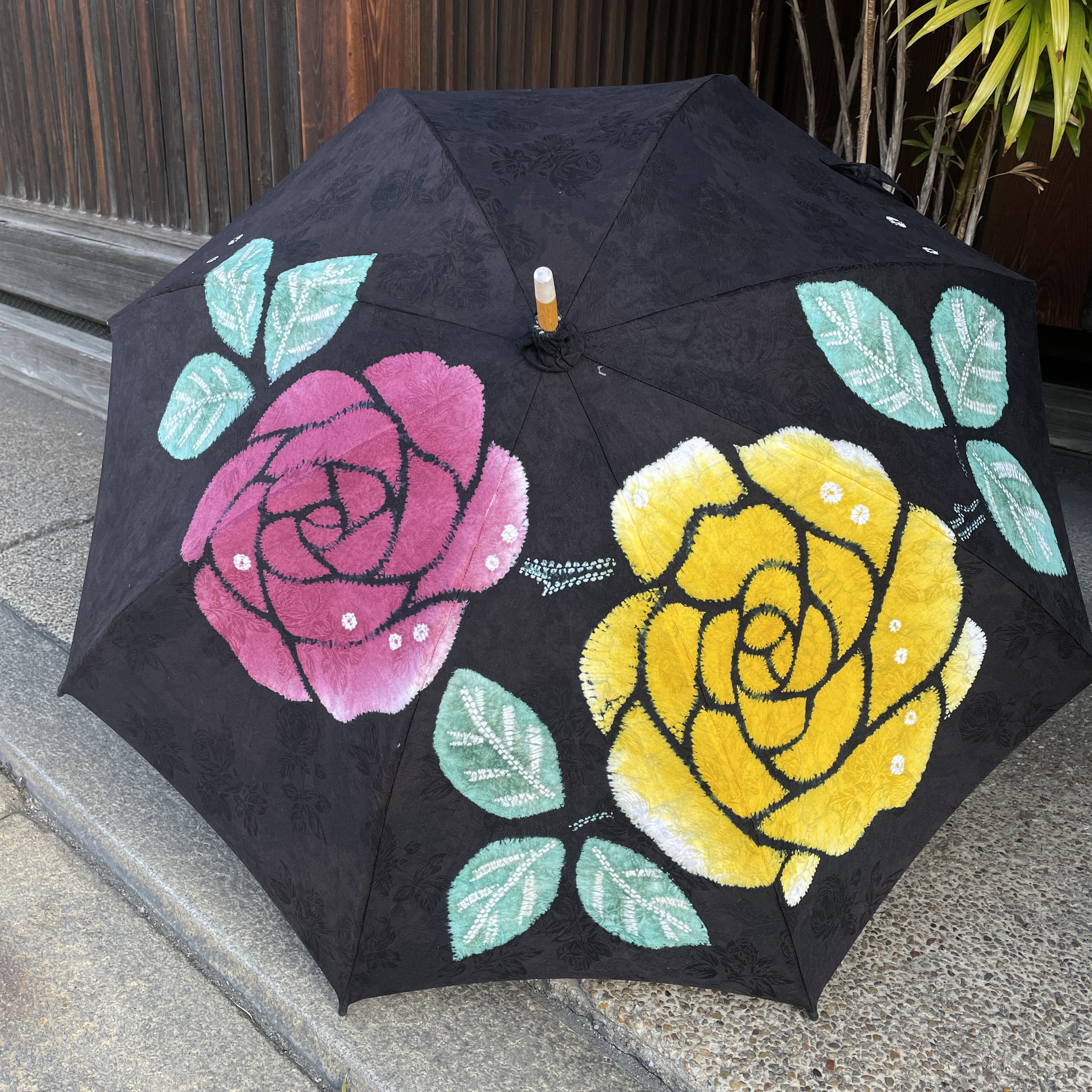 有松絞り　日傘