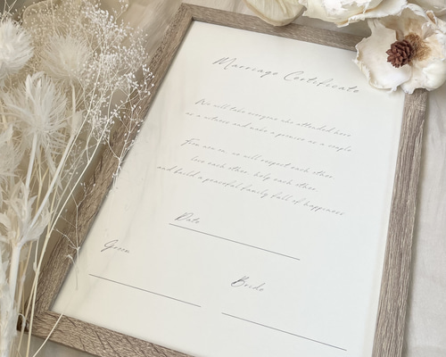 結婚証明書 ウエディング ウェルカムスペース 結婚式 その他